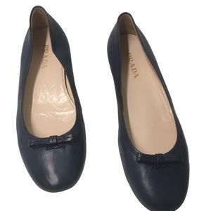Prada Navy blue ballerinas